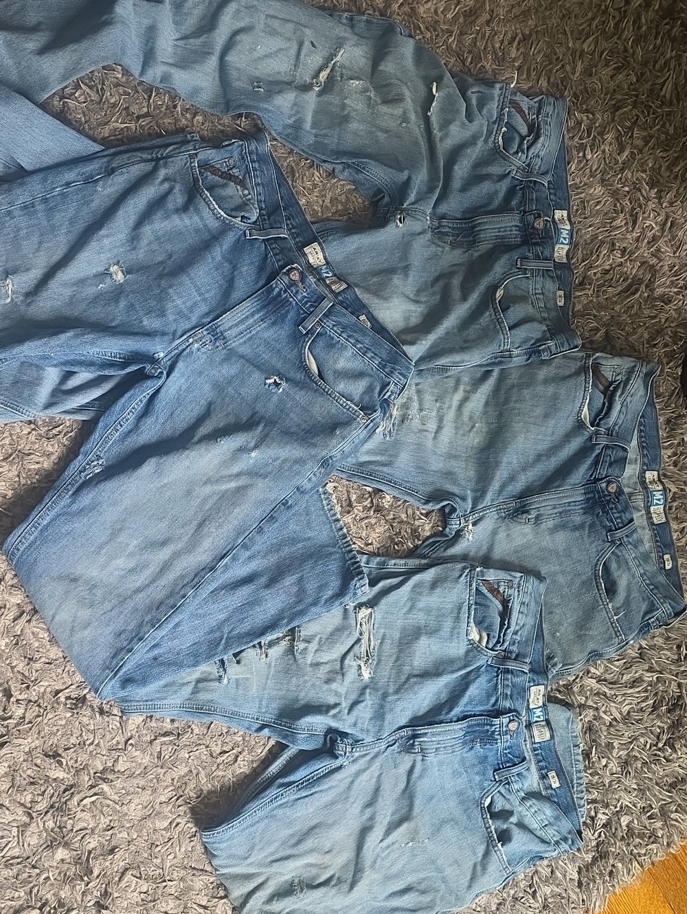4 Pair Ariat Work Jeans, Legacy M2 Traditional Relax Bootcut 35/34